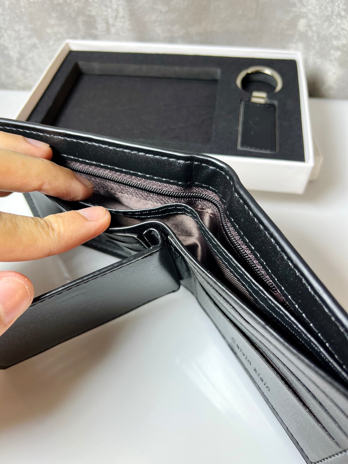 CK Black (Wallet & Keychain)